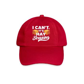 Je ne peux pas, c’est la saison des foins, Balles de foin, Balle de paille - Casquette classique - rouge classique - Devant