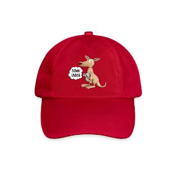 Funny kangaroo with koala bear in a pouch - Baseball Cap - classic red - Front