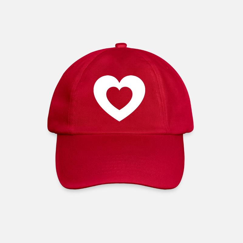 2 cœurs - Casquette classique - rouge classique