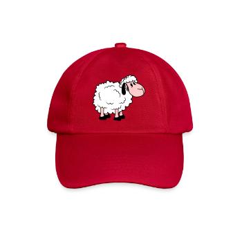 mouton bébé se tient mignon mignon agneau enfant cool bande dessinée - Casquette classique - rouge classique - Devant