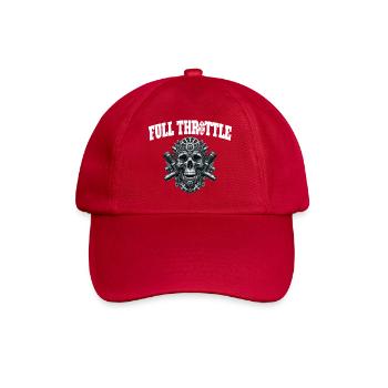 Vollgas - Full Throttle - Baseballkappe - klassisch Rot - Vorne
