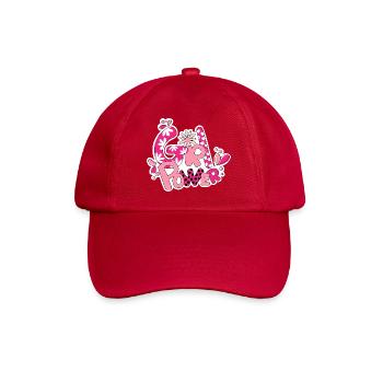 Girl Flower Power - Baseball Cap - classic red - Front