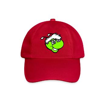 Nerd Caterpillar Intelligent Geek Worm Horn-rimmed Glasses Smart - Baseball Cap - classic red - Front