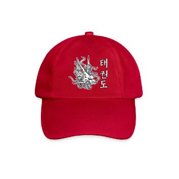 Taekwondo Drache – asiatisches Kampfsport-Design - Baseballkappe - klassisch Rot - Vorne