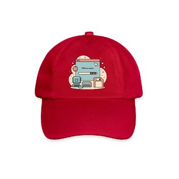 Offline Mode Retro Internet - Baseballkappe - klassisch Rot - Vorne