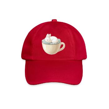 Un lapin endormi dans une tasse - Casquette classique - rouge classique - Devant