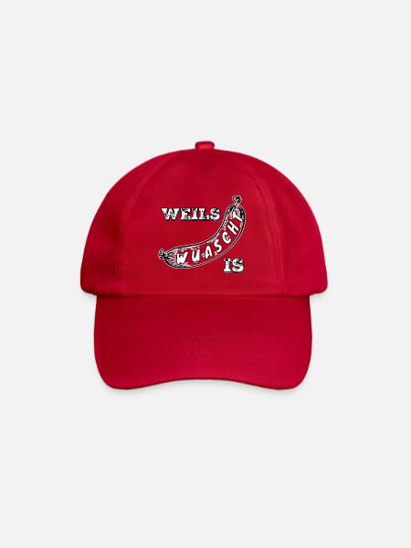 Weils Wuascht is - Baseballkappe - klassisch Rot