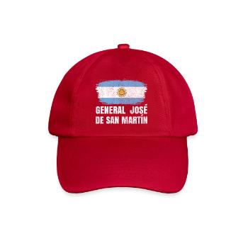 General Jose de San Martin Argentine Design - Casquette classique - rouge classique - Devant