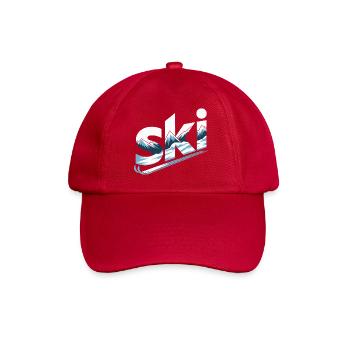 Conception faute de Panorama de la Montagne de Ski - Casquette classique - rouge classique - Devant