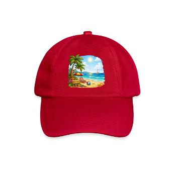 Welcome to the tropical beach - Baseball Cap - classic red - Front