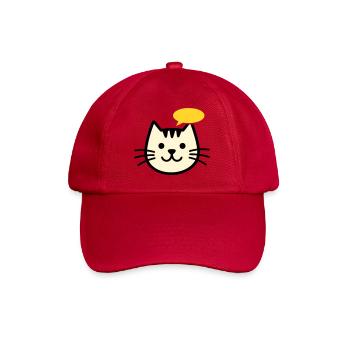 Visage de chat avec bulle de dialogue - Casquette classique - rouge classique - Devant