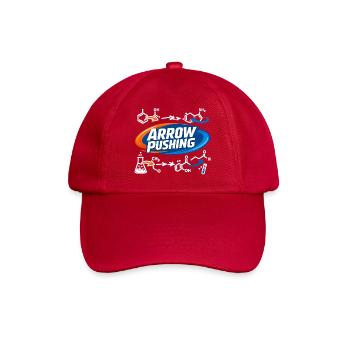 Chemie Pfeil-Push Design - Baseballkappe - klassisch Rot - Vorne