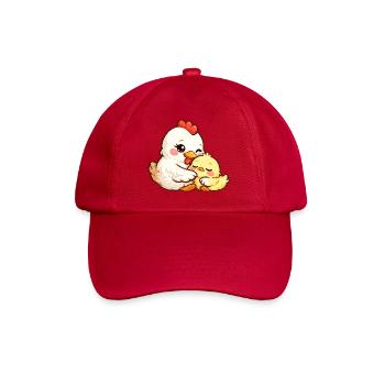 Maman poule câline son petit poussin - Casquette classique - rouge classique - Devant