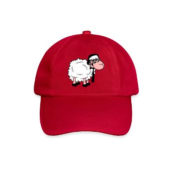 Sheep Sunglasses Tie Music DJ Headphones Fun - Baseball Cap - classic red - Front