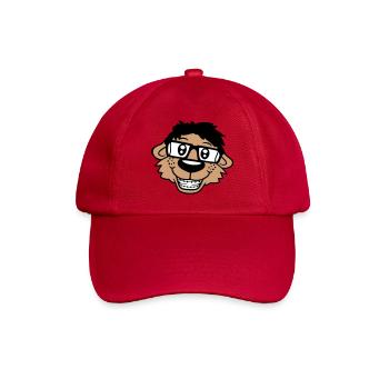 Hund Nerd Hornbrille Geek Zahnspange Schlau Lustig - Baseballkappe - klassisch Rot - Vorne