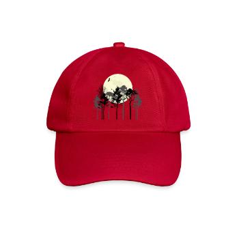 Conception de silhouette de la forêt céleste - Casquette classique - rouge classique - Devant