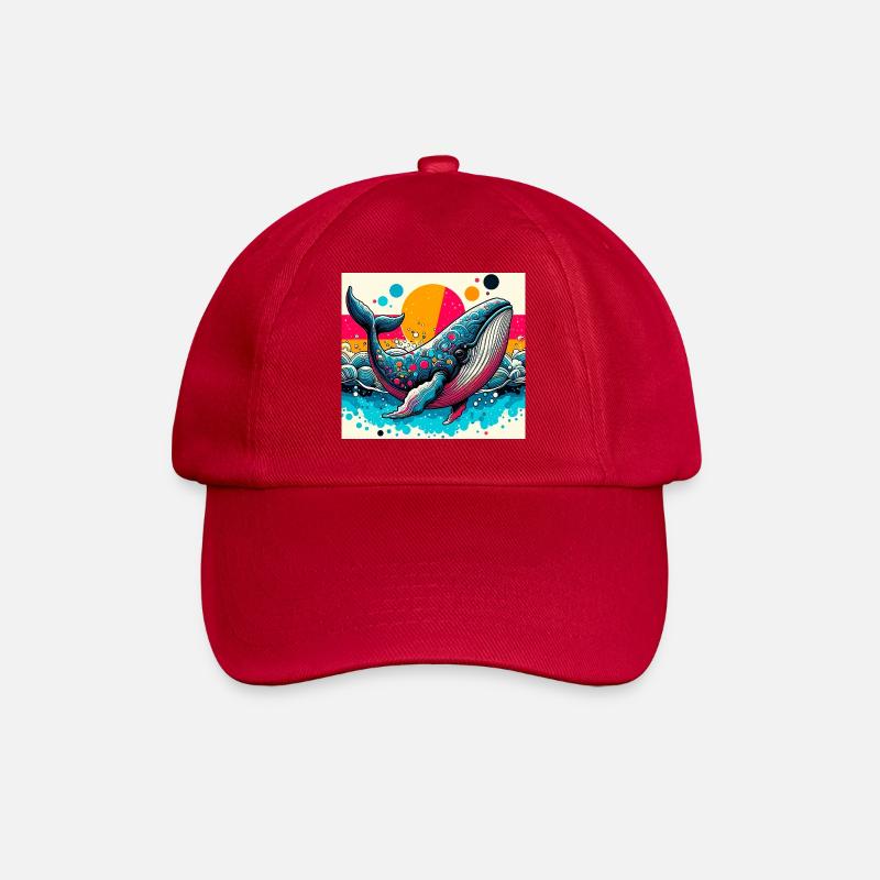 Wal - Baseballkappe - klassisch Rot