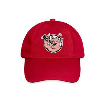 Cochon avec bouteille de célébration - Casquette classique - rouge classique - Devant