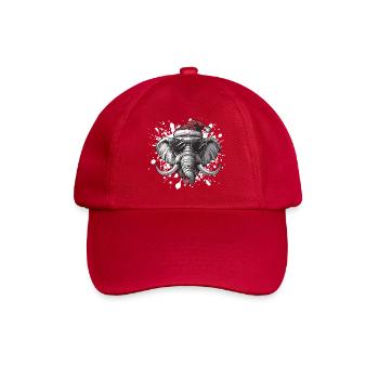 Mammoth Christmas Funny Elephant - Baseball Cap - classic red - Front