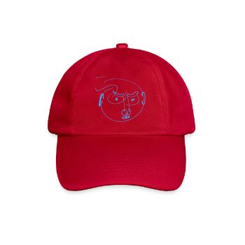 Gribouillis Portrait des Lignes Bleues - Casquette classique - rouge classique - Devant