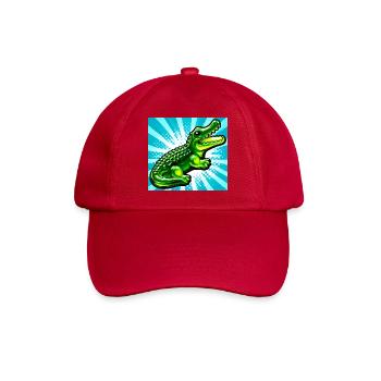 crocodile - Baseball Cap - classic red - Front
