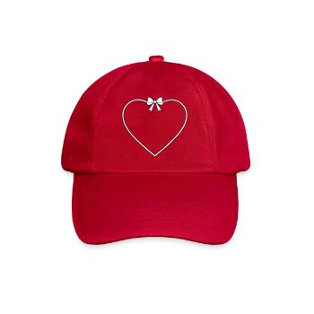 Heart with bow - Baseball Cap - classic red - Front