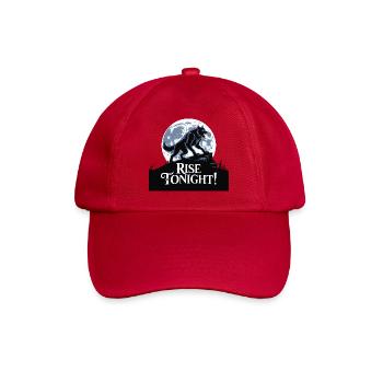 Lone Wolf Rise Tonight Mondgrafik - Baseballkappe - klassisch Rot - Vorne