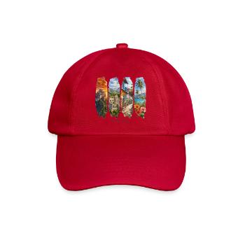 Haiti Vacation Travel – Caribbean Culture & Country Motif - Baseball Cap - classic red - Front