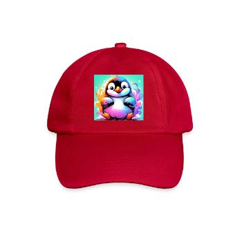 penguin - Baseball Cap - classic red - Front