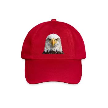 Eagle Portrait Bold Head Artwork - Baseball Cap - classic red - Front