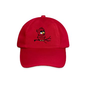 Un hibou petit bébé assis sur une branche - Casquette classique - rouge classique - Devant