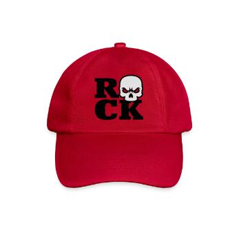 Rock Skull - Baseball Cap - classic red - Front