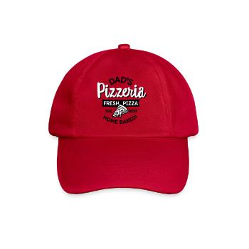 Dad's Pizzeria Daddy pizza baker outdoor kitchen - Baseball Cap - classic red - Front