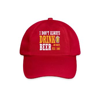 Dicton de bière humoristique : le design au service de la convivialité - Casquette classique - rouge classique - Devant