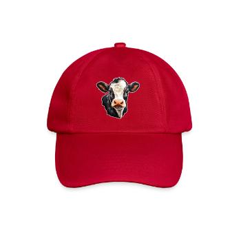 Cadeau de la ferme de veaux Holsteiner FarmerCow Head - Casquette classique - rouge classique - Devant