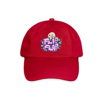 Bubble Graffiti Flip Typography - Baseball Cap - classic red - Front