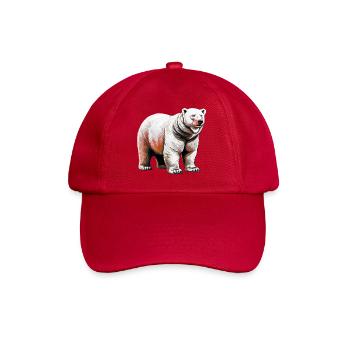 White polar bear - Baseball Cap - classic red - Front