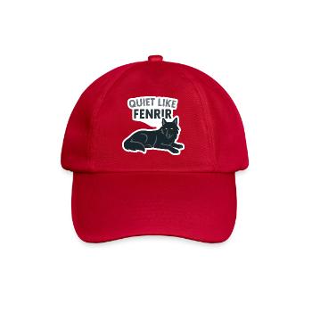 Leise wie Fenrir Wolf Design - Baseballkappe - klassisch Rot - Vorne