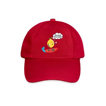 Humorvoller Zitronen-Surfer - Baseballkappe - klassisch Rot - Vorne