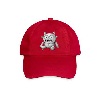 MONSTER DOLL #6 [Black & White] - Baseball Cap - classic red - Front