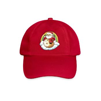 Hamster Weihnachtsmann Weihnachten - Baseballkappe - klassisch Rot - Vorne