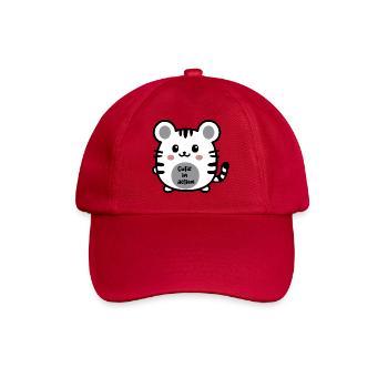 Kawaii Tiger Cutie en action - Casquette classique - rouge classique - Devant