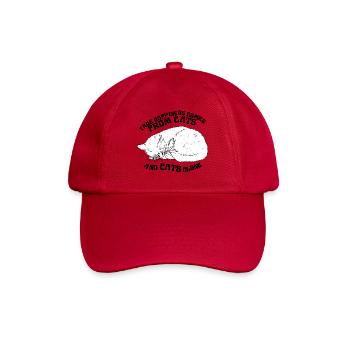 LE VRAI BONHEUR VIENT DES CHATS - Casquette classique - rouge classique - Devant
