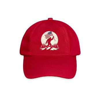 Bigfoot Lune Bigfoot patriotique drôle pour le 4e anniversaire - Casquette classique - rouge classique - Devant