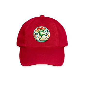 Cercle de fantaisie de grenouille champignon - Casquette classique - rouge classique - Devant