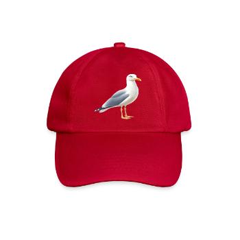 Coastal Clouds Seagull - Baseball Cap - classic red - Front