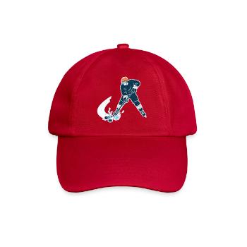 Joueur de hockey sur glace avec un éclaboussure d’œuf - Casquette classique - rouge classique - Devant