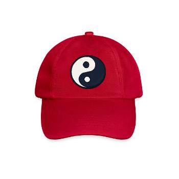 YinYang Contraste bleu foncé - Casquette classique - rouge classique - Devant