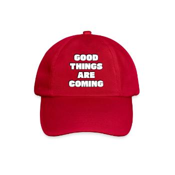 Good things are coming  - Baseball Cap - classic red - Front