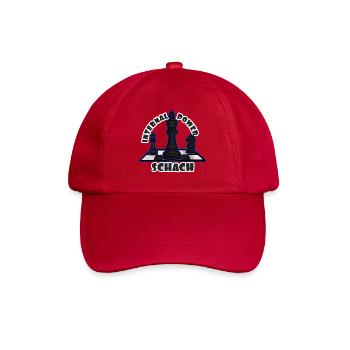 Schach: Geistige Stärke - Baseballkappe - klassisch Rot - Vorne
